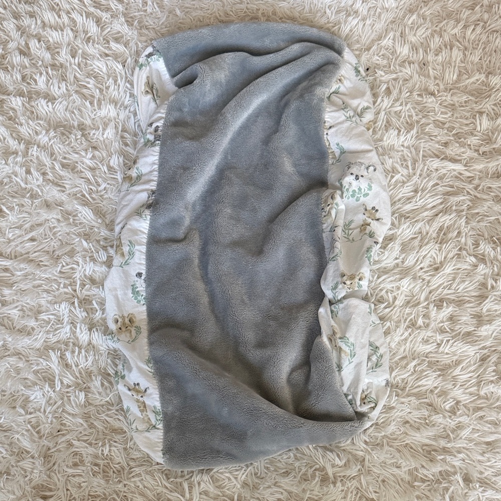 Animal print changing pad cover